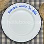 Everyday plates - Plate DOMANI INIZIO LA DIETA  - HELLEBORO.HOMEDECOR