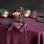Linge de table textile - Nappe en lin avec large bordure - ONCE MILANO