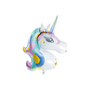 Decorative objects - Foil balloon Unicorn, 73x90cm, mix - PARTYDECO