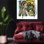 Fabric cushions - “POISONNALY” Limited Edition Painting - L'ATELIER D'ANGES HEUREUX