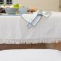 Linge de table textile - Nappe en lin avec franges - ONCE MILANO
