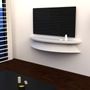 Console table - Palchetto hi-fi shelf TV - replaces the TV cabinet trolley - LUNE DESIGN
