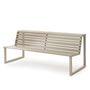 Deck chairs - VENTIQUATTRORE.H24 DOUBLE SEAT BENCH WITH BACKREST - URBANTIME
