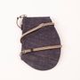 Clutches - Zip Maxi Quilted Denim - Recycled Denim and Black Cowhide Leather Shoulder Bag - MLS-MARIELAURENCESTEVIGNY