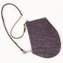 Pochettes - Zip Maxi Denim matelassé - Sac porté épaule en denim recyclé et cuir de vachette noir - MLS-MARIELAURENCESTEVIGNY