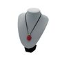 Jewelry - Necklace Perfume Diffuser Tagua Geode – Red – cm 3,5 x 2,5 - Aluminum Spherical Head. Accessories included. - ABSOLU AROMATICS