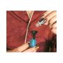 Jewelry -  Necklace Perfume Diffuser Tagua Prisma – Turquoise – cm 4 x 3 - Aluminum Spherical Head. Accessories included.  - ABSOLU AROMATICS