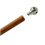Hair accessories - Zisa Cosmo Perfume holder Hairpin - Aluminum Spherical Head / Doussié Wood. - cm 18,5. Accessories included. - ABSOLU AROMATICS