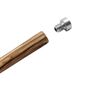 Hair accessories - Zisa Unico Perfume holder Hairpin - unisex /gender free -  Aluminum cylindrical Head  / Ulivo Wood - cm 18. Accessories included.  - ABSOLU AROMATICS