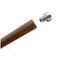 Hair accessories - Zisa Unico Perfume holder Hairpin - unisex /gender free -  Aluminum cylindrical Head  / Iroko Wood - cm 18. Accessories included.  - ABSOLU AROMATICS