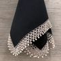 Linge de table textile - Serviettes en lin avec perle - HOME COUTURE