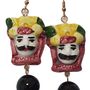 Jewelry - Hand painted Sicilian ceramic earring - L'OFFICIEL SRL