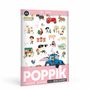 Children's arts and crafts - Mini Poster Ferme - 26 STICKERS  - POPPIK
