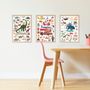 Children's arts and crafts - Mini Poster Ferme - 26 STICKERS  - POPPIK