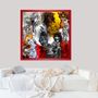 Fabric cushions -  “Renaissance” Collage Limited Edition - L'ATELIER D'ANGES HEUREUX