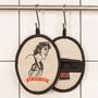 Potholders - Rockers pot holder BORN TO RUN - printed by hand - WE LOVE ROCK