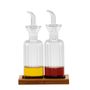 Kitchen utensils - OIL/VINEGAR GLASS SET 15X8,5X22 MS21525 - ANDREA HOUSE