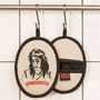 Potholders - Rockers pot holder ELECTED - printed by hand - WE LOVE ROCK