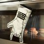 Kitchen utensils - Rock'n'Roll Hand Printed Cooking Glove - Oven Glove - Hand Horns - Left Handed - WE LOVE ROCK