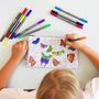 Stationery - colour and learn butterfly pencil case - EATSLEEPDOODLE