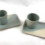Platter and bowls - Stoneware Tray for Coffee Mug - LES POTERIES DE SWANE