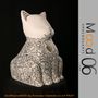 Unique pieces - Bianca Miao - CeraMicinoARTE - a cat statuette - Unique piece of Art made by Francesco Caporale - MOOD06 ARREDO E ARTE BY COMPUTARTE®