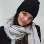 Hats - Double layer cashmere beanie, reversible beanie, jersey beanie, cashmere beanie. - COCOON PARIS