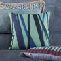 Fabric cushions - Bamboo Leaves cushion cover - TRACES OF ME