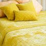 Fabric cushions - Oblong Daisy Cushion | Mustard - THE ANNAM HOUSE