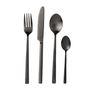 Cutlery set - Cutlery 16pc. black satin finish - BITZ