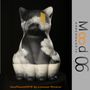 Unique pieces - Bianca Miao - CeraMicinoARTE - a Cat statuette - Unique Art piece made by Lucrezia Minerva - MOOD06 ARREDO E ARTE BY COMPUTARTE®