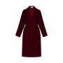 Homewear - Robe longue passepoilée en velours avec ceinture | Moka - THE ANNAM HOUSE