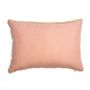 Fabric cushions - Pale Begonia Cushion cover - TRACES OF ME