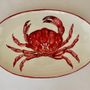 Objets design - Magnifique assiette ovale en céramique peinte à la main avec une belle décoration marine moderne  - CERASELLA CERAMICHE
