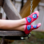 Socks - Bamboo ankle socks Poppies - PIRIN HILL