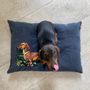 Fabric cushions - Purdey dog cushion “the dachshund” - 50x70cm - L'ATELIER DES CREATEURS