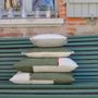 Fabric cushions - Berlingot cushion “the olive” - 25x50cm - L'ATELIER DES CREATEURS