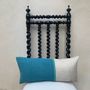 Fabric cushions - Berlingot cushion “le blue lagoon” - 25x50cm - L'ATELIER DES CREATEURS