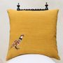 Fabric cushions - Canvas cushion “the partridge” - 60x60cm - L'ATELIER DES CREATEURS