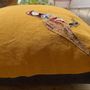 Fabric cushions - Canvas cushion “the partridge” - 60x60cm - L'ATELIER DES CREATEURS