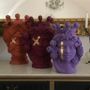 Design objects - SCIACCA MOORISH HEAD VASE. Handmade in Italy, Sicily, 2020 - MOSCHE BIANCHE