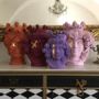 Vases - GALATEA VASE MOORISH HEAD, handmade in Italy, Sicily. 2020 - MOSCHE BIANCHE