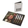 Couverts & ustensiles de cuisine - Portehouse Set de 4 Couteaux à steak, spécialement conçus pour la viande et pour les amateurs de cuisine - LEGNOART