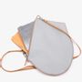 Bags and totes - Zip XL- Grey pearl and natural leather with removable and adjustable strap - MLS-MARIELAURENCESTEVIGNY