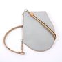 Bags and totes - Zip XL- Grey pearl and natural leather with removable and adjustable strap - MLS-MARIELAURENCESTEVIGNY