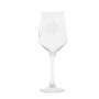Stemware - Wine glass small flake decoration 31cl - universe mountain - CRÉATIONS LÉONIE'S FRANCE