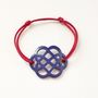 Jewelry - Flower bracelet in black horn and lacquer - L'INDOCHINEUR PARIS HANOI