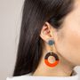 Jewelry - Two-tone lacquered earrings - L'INDOCHINEUR PARIS HANOI