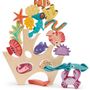 Toys - Tender Leaf Preschool: STACKING CORAL REEF - UGEARS