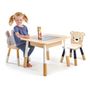 Toys - Tender Leaf Furniture: SET TABLE AND CHAIRS FOREST - UGEARS